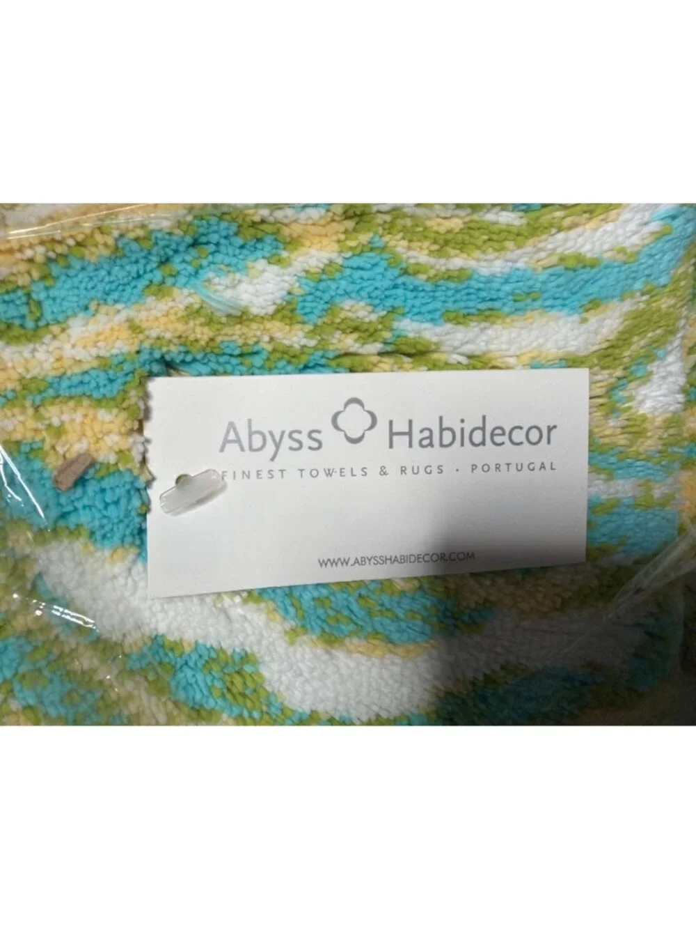 NWT Abyss Habidecor Majorque Bath Rug Green Size 23 X 39